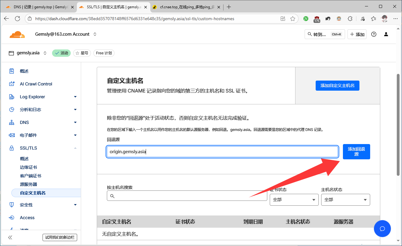 辅助域名添加回退源